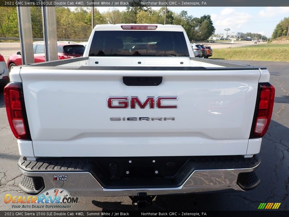 2021 GMC Sierra 1500 SLE Double Cab 4WD Summit White / Jet Black Photo #10