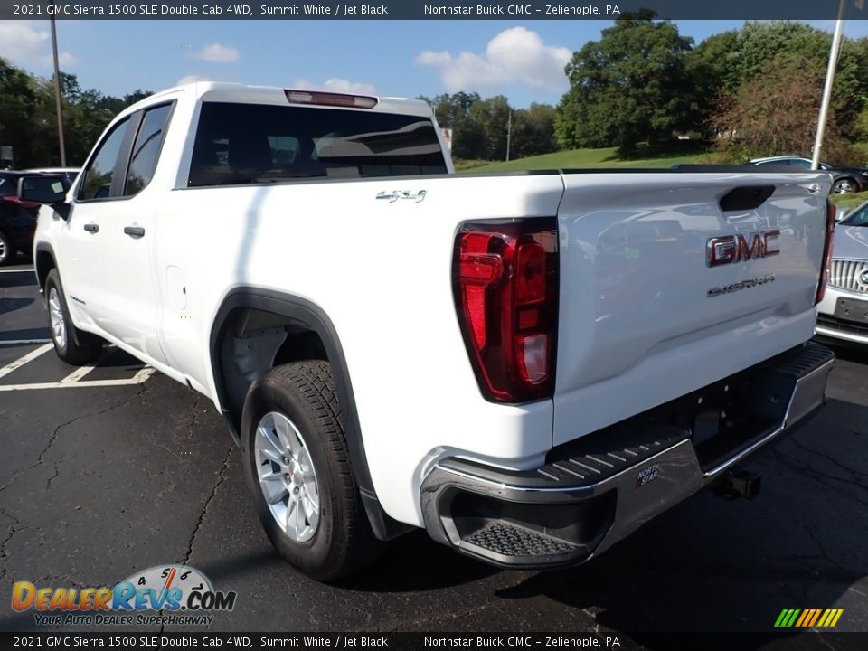 2021 GMC Sierra 1500 SLE Double Cab 4WD Summit White / Jet Black Photo #12