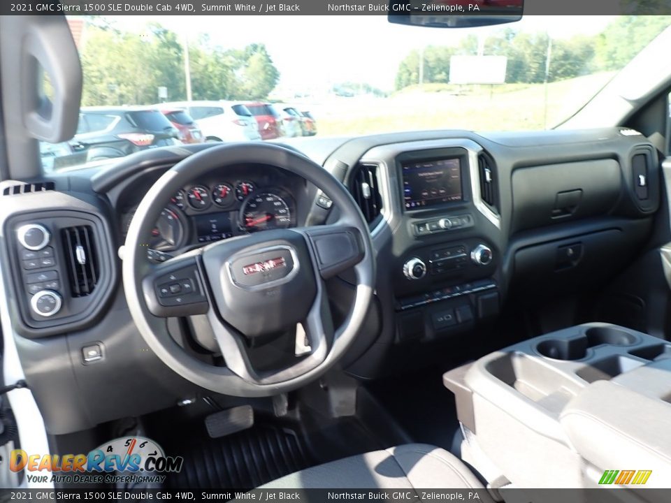 2021 GMC Sierra 1500 SLE Double Cab 4WD Summit White / Jet Black Photo #19