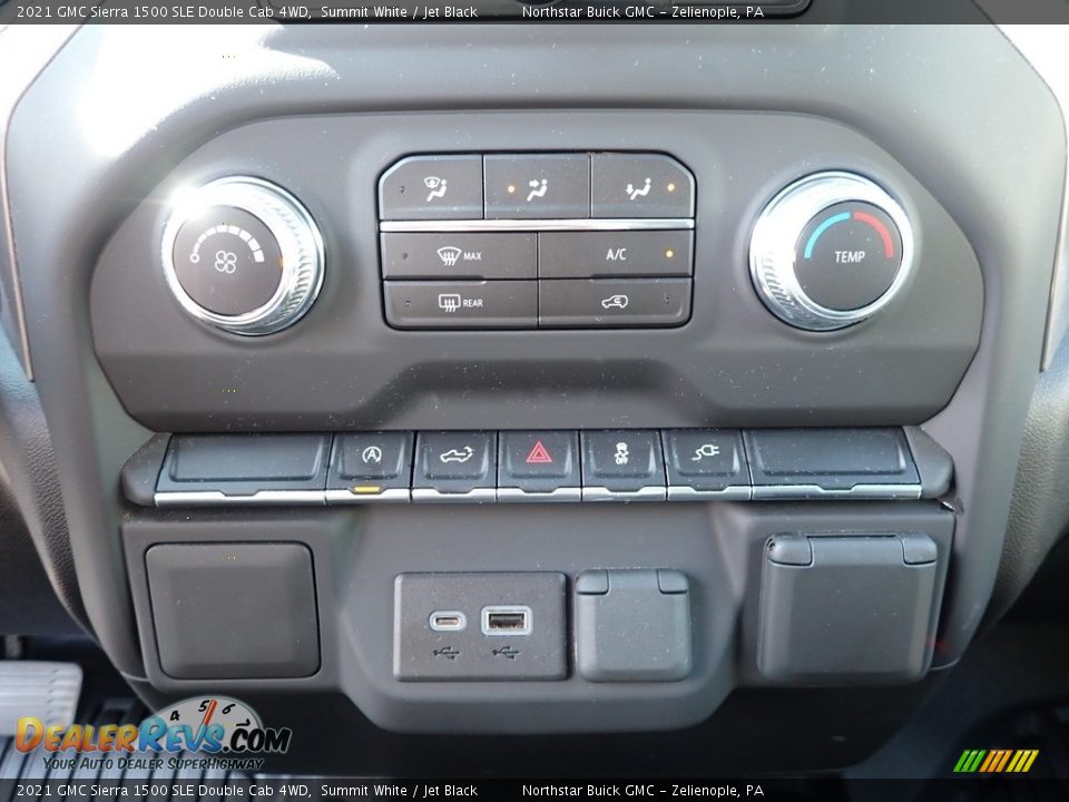 2021 GMC Sierra 1500 SLE Double Cab 4WD Summit White / Jet Black Photo #27
