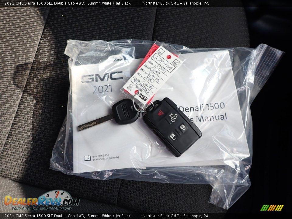 2021 GMC Sierra 1500 SLE Double Cab 4WD Summit White / Jet Black Photo #28