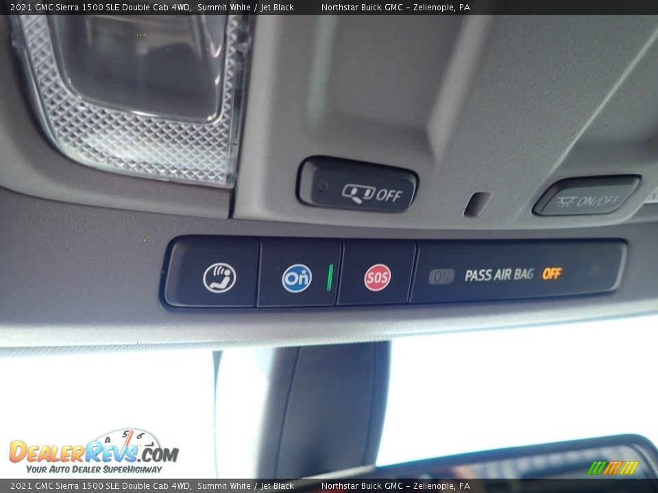 2021 GMC Sierra 1500 SLE Double Cab 4WD Summit White / Jet Black Photo #29