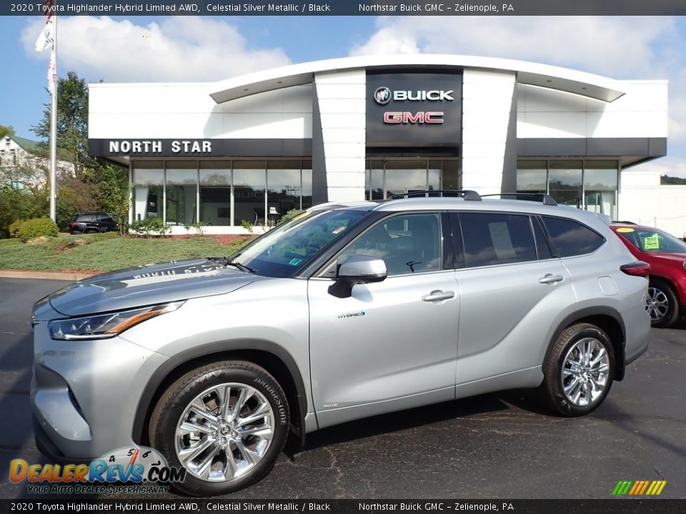 2020 Toyota Highlander Hybrid Limited AWD Celestial Silver Metallic / Black Photo #1