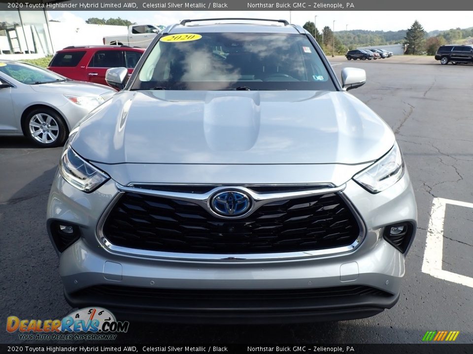 2020 Toyota Highlander Hybrid Limited AWD Celestial Silver Metallic / Black Photo #3