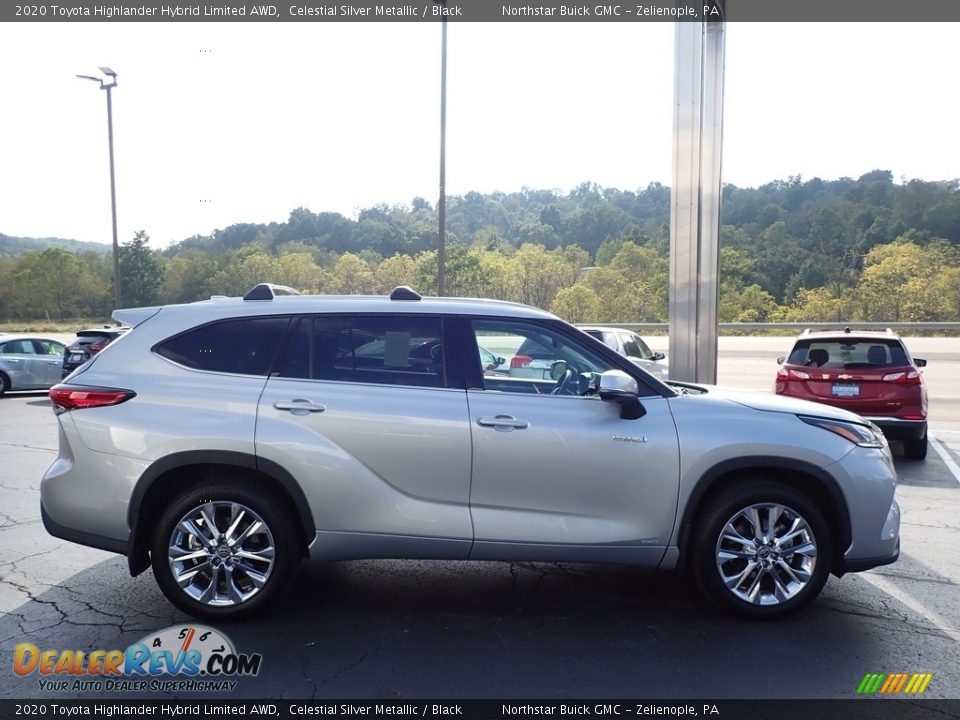 2020 Toyota Highlander Hybrid Limited AWD Celestial Silver Metallic / Black Photo #5