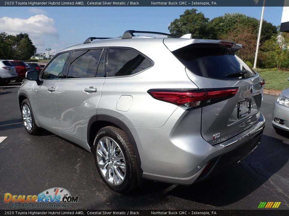 2020 Toyota Highlander Hybrid Limited AWD Celestial Silver Metallic / Black Photo #12