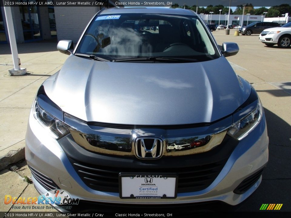 2019 Honda HR-V LX AWD Lunar Silver Metallic / Gray Photo #2