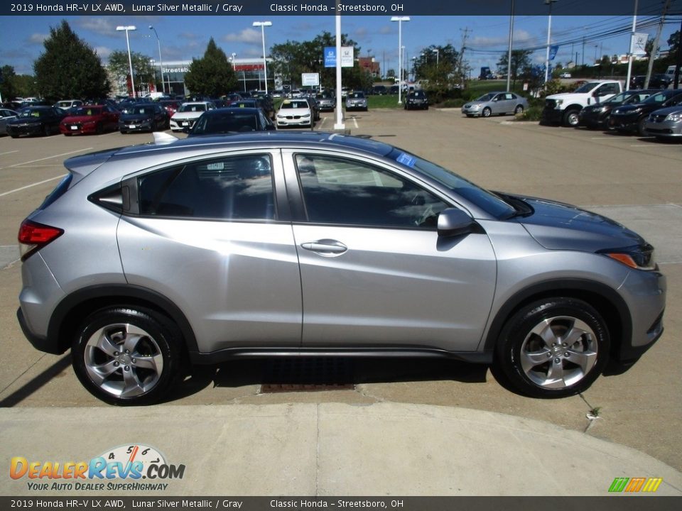 2019 Honda HR-V LX AWD Lunar Silver Metallic / Gray Photo #4