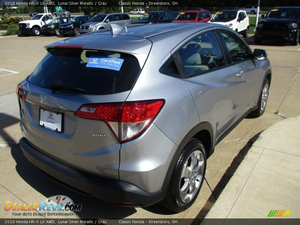 2019 Honda HR-V LX AWD Lunar Silver Metallic / Gray Photo #7