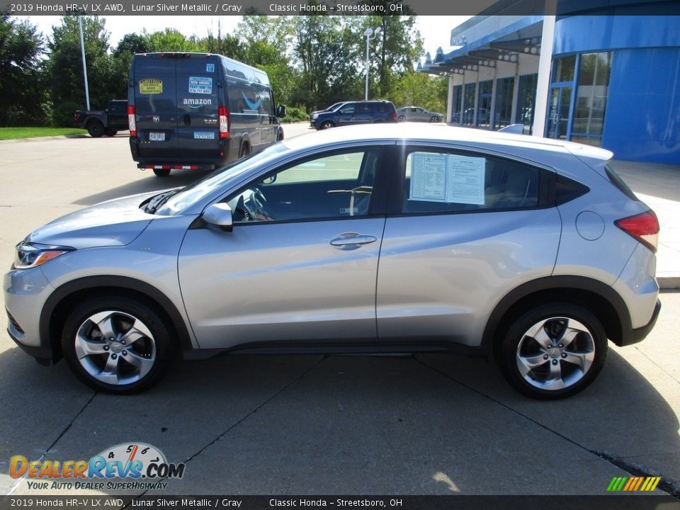 2019 Honda HR-V LX AWD Lunar Silver Metallic / Gray Photo #10