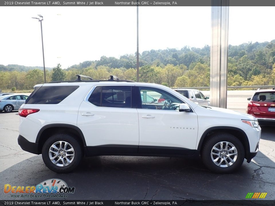 2019 Chevrolet Traverse LT AWD Summit White / Jet Black Photo #5