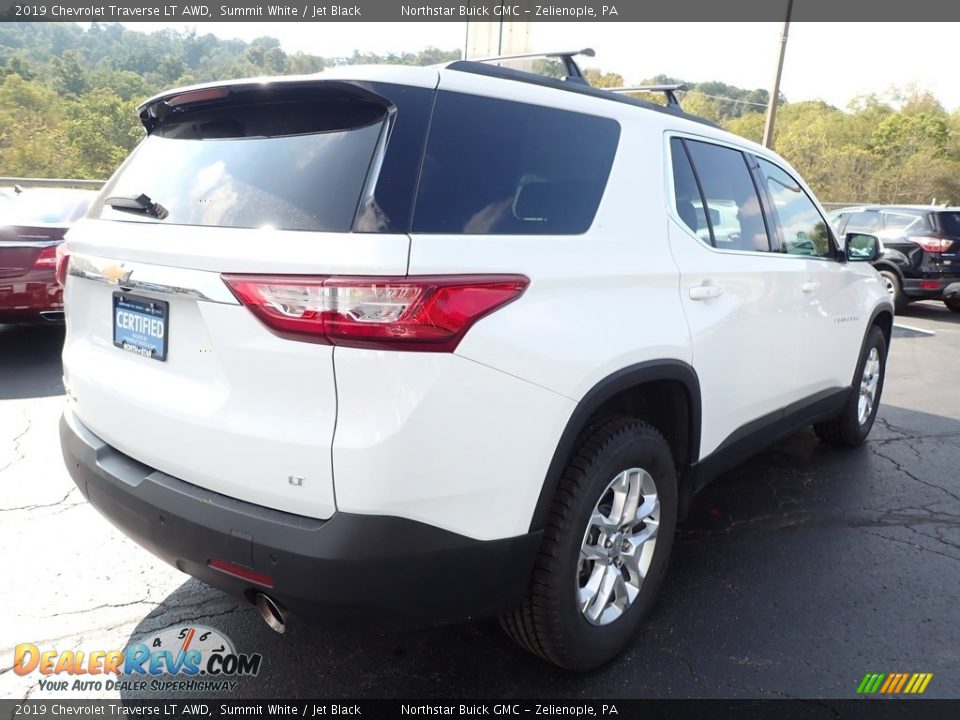 2019 Chevrolet Traverse LT AWD Summit White / Jet Black Photo #9