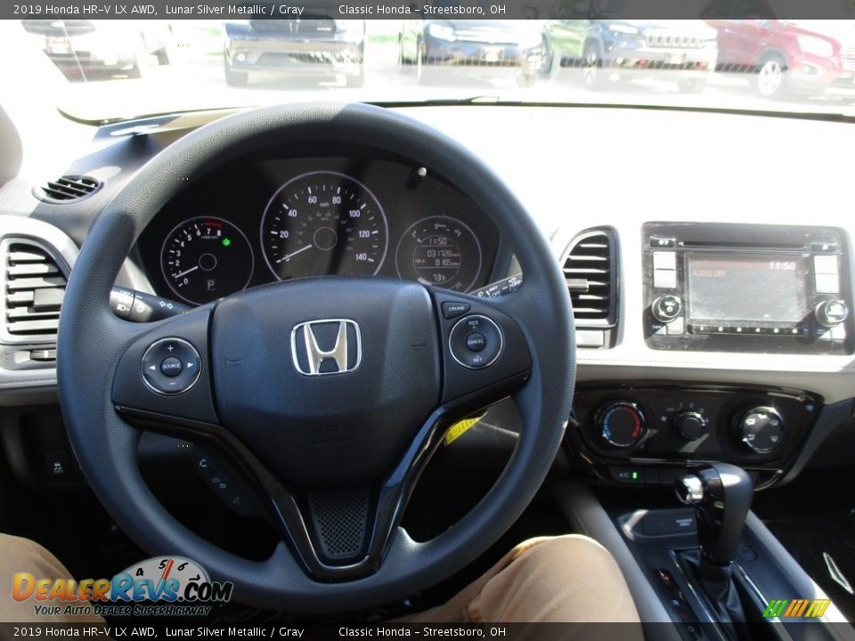 2019 Honda HR-V LX AWD Lunar Silver Metallic / Gray Photo #29