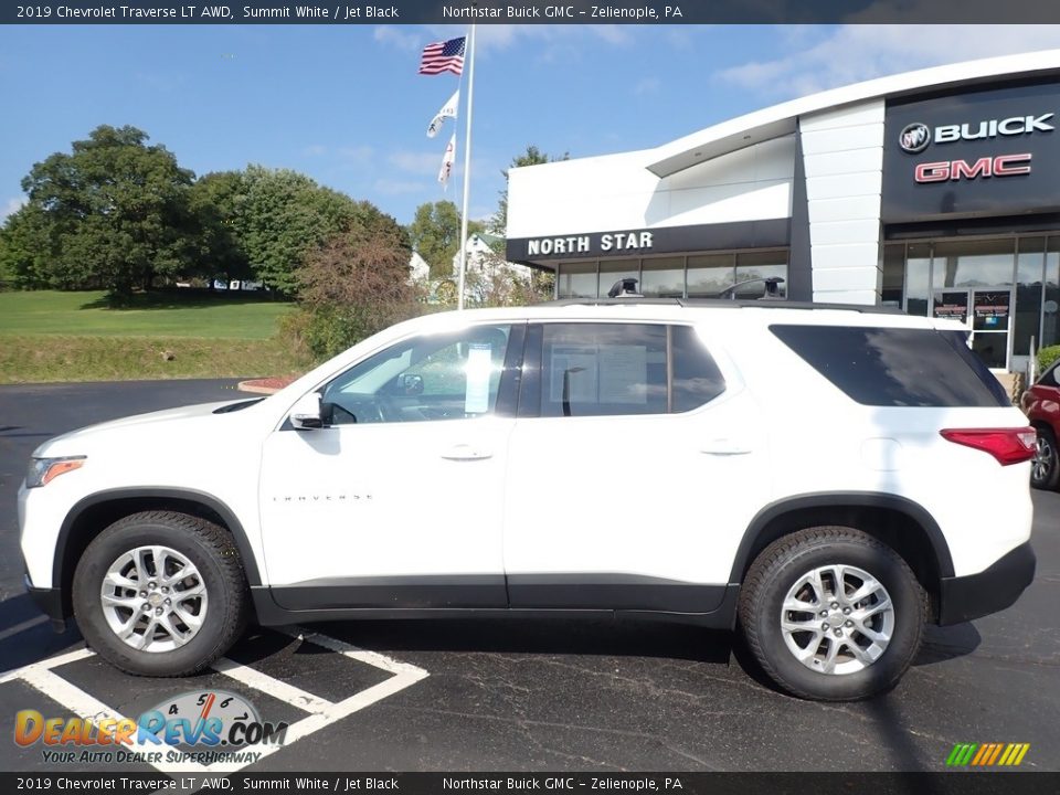 2019 Chevrolet Traverse LT AWD Summit White / Jet Black Photo #14