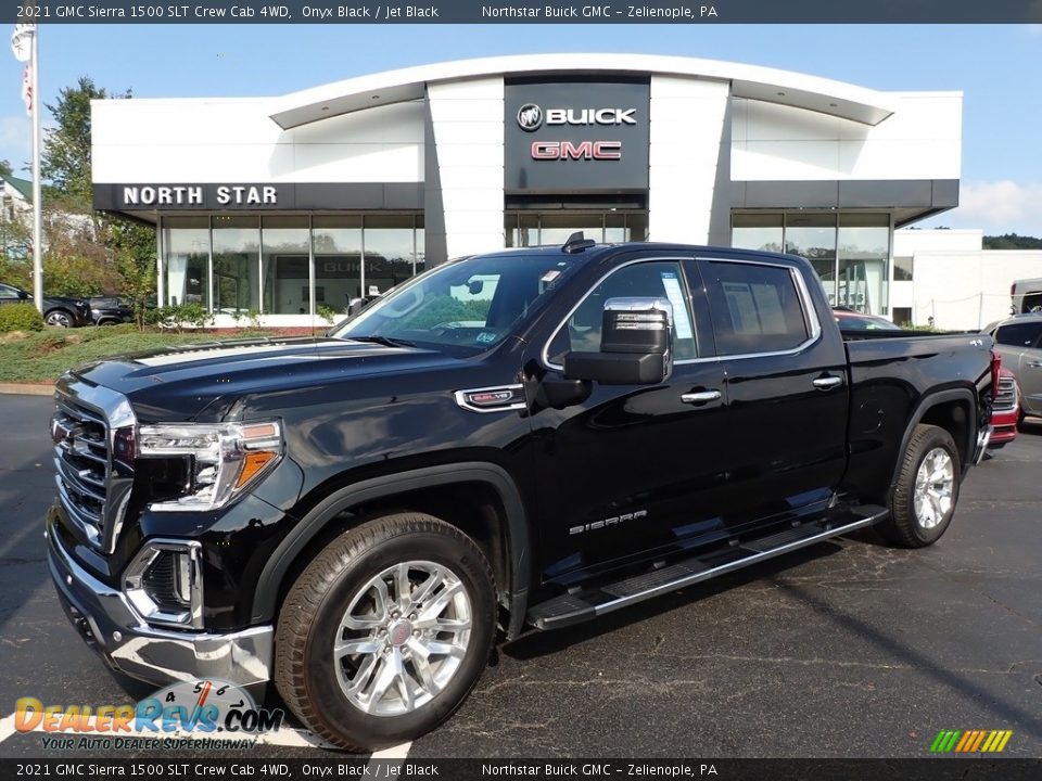 2021 GMC Sierra 1500 SLT Crew Cab 4WD Onyx Black / Jet Black Photo #1