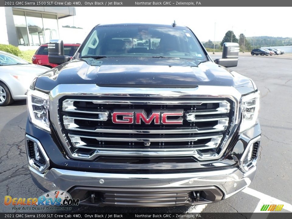 2021 GMC Sierra 1500 SLT Crew Cab 4WD Onyx Black / Jet Black Photo #3