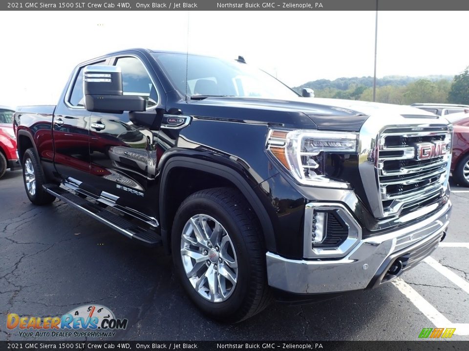 2021 GMC Sierra 1500 SLT Crew Cab 4WD Onyx Black / Jet Black Photo #4