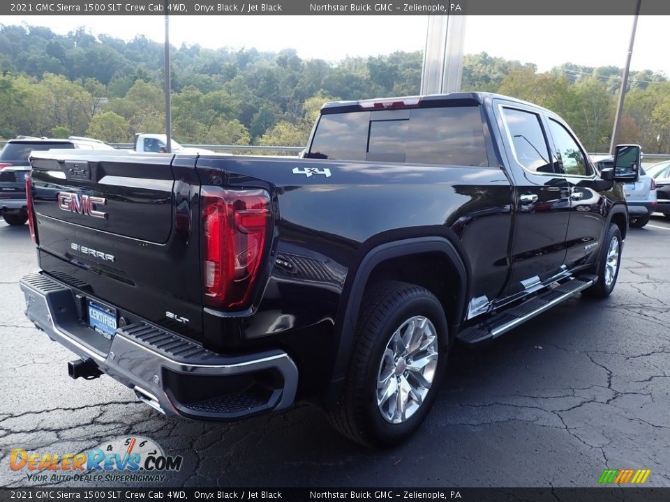 2021 GMC Sierra 1500 SLT Crew Cab 4WD Onyx Black / Jet Black Photo #8