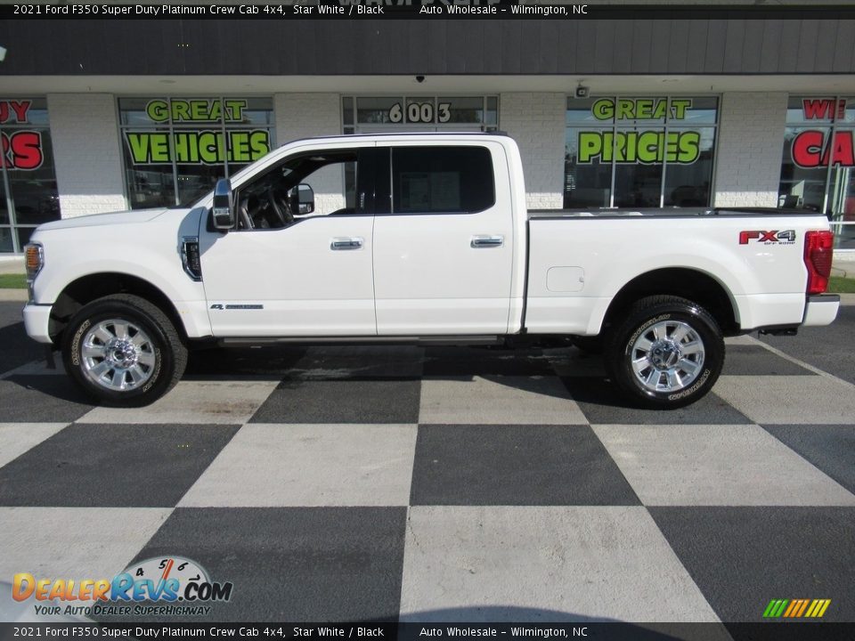 2021 Ford F350 Super Duty Platinum Crew Cab 4x4 Star White / Black Photo #1