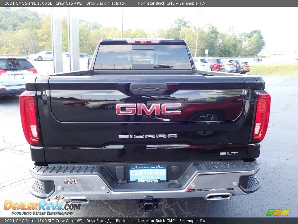 2021 GMC Sierra 1500 SLT Crew Cab 4WD Onyx Black / Jet Black Photo #9