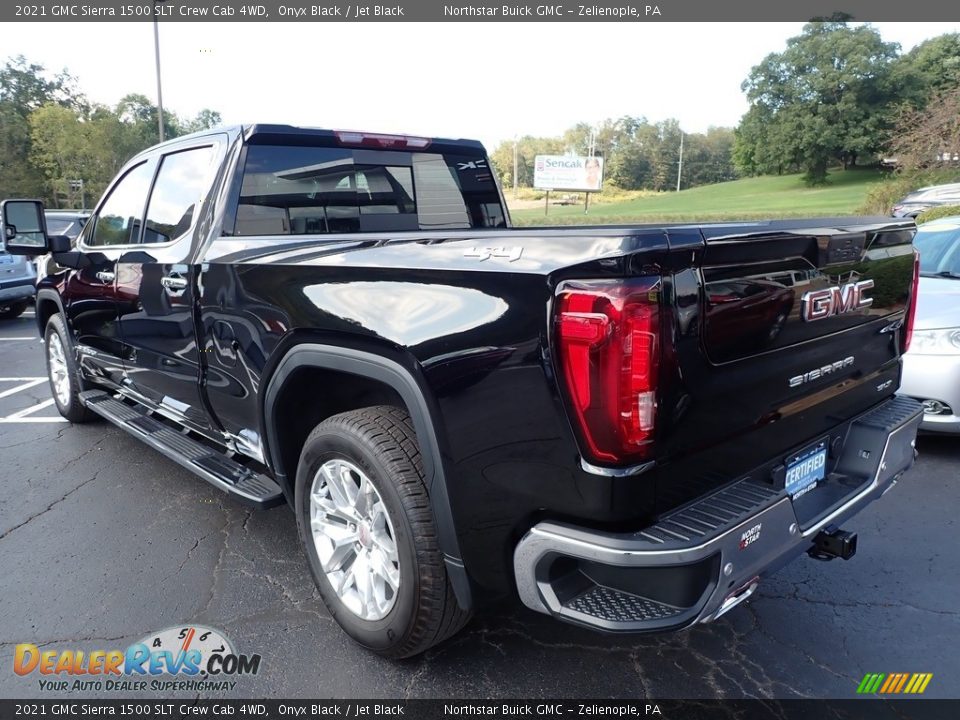 2021 GMC Sierra 1500 SLT Crew Cab 4WD Onyx Black / Jet Black Photo #10