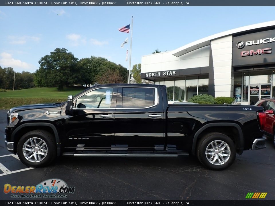 2021 GMC Sierra 1500 SLT Crew Cab 4WD Onyx Black / Jet Black Photo #11