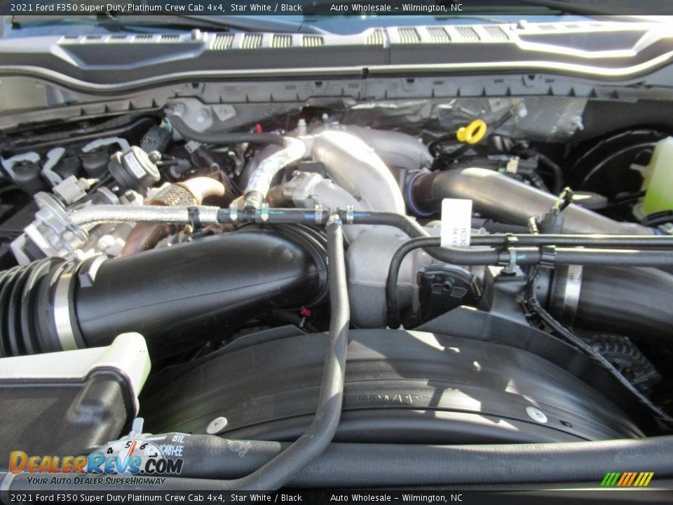 2021 Ford F350 Super Duty Platinum Crew Cab 4x4 Star White / Black Photo #6