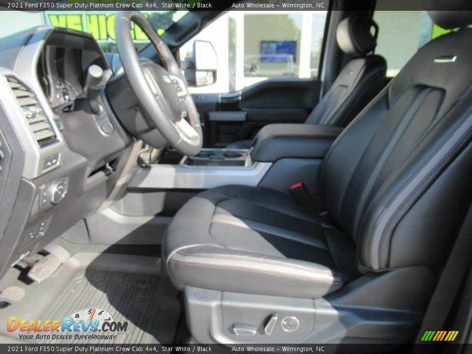 2021 Ford F350 Super Duty Platinum Crew Cab 4x4 Star White / Black Photo #10