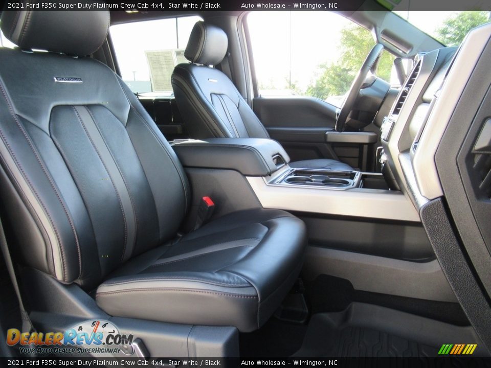 2021 Ford F350 Super Duty Platinum Crew Cab 4x4 Star White / Black Photo #13