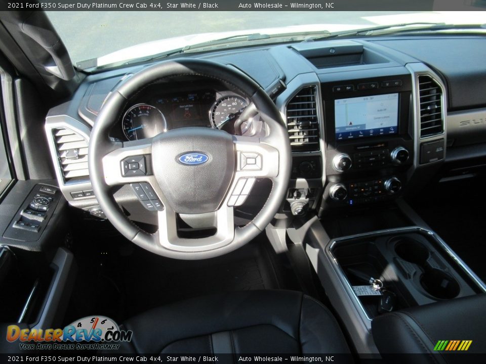 2021 Ford F350 Super Duty Platinum Crew Cab 4x4 Star White / Black Photo #15