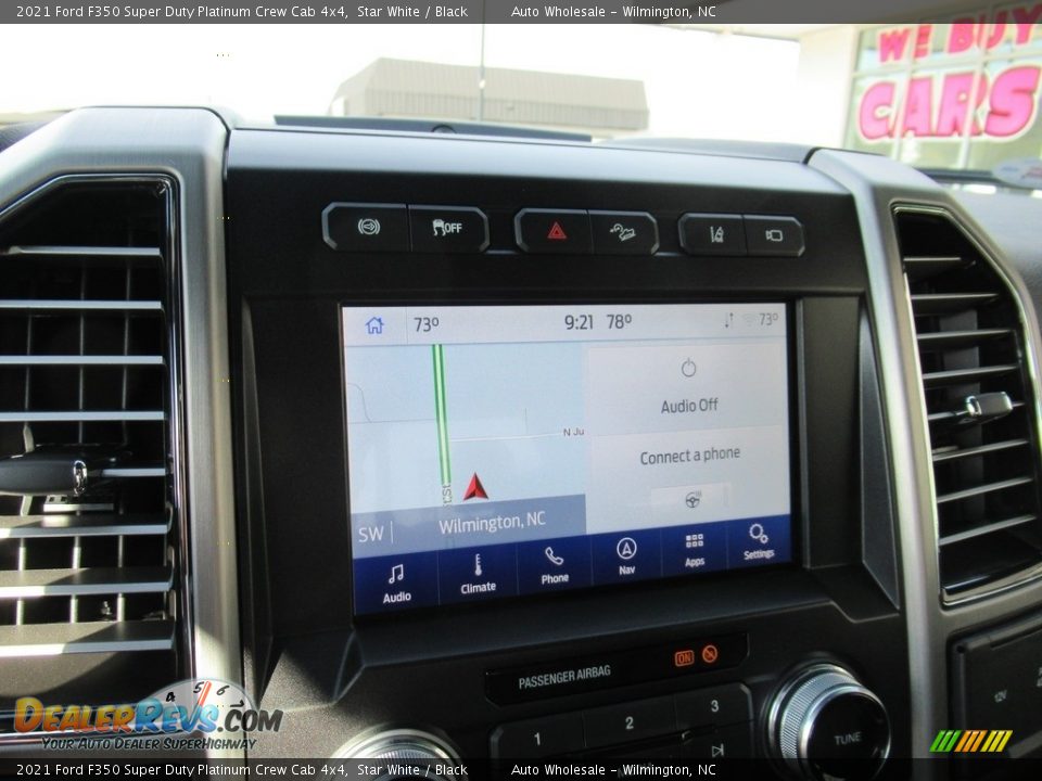 2021 Ford F350 Super Duty Platinum Crew Cab 4x4 Star White / Black Photo #17
