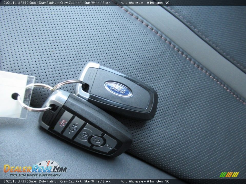 2021 Ford F350 Super Duty Platinum Crew Cab 4x4 Star White / Black Photo #20