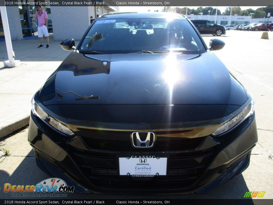 2018 Honda Accord Sport Sedan Crystal Black Pearl / Black Photo #2