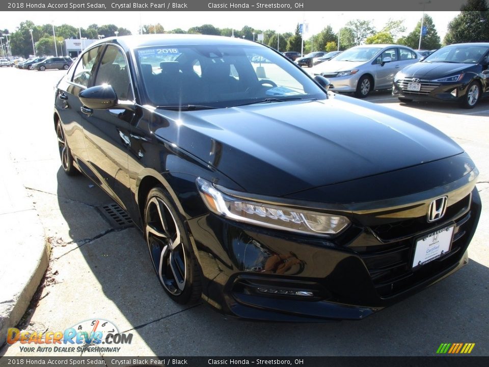 2018 Honda Accord Sport Sedan Crystal Black Pearl / Black Photo #3