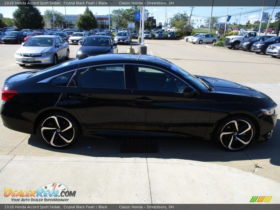 2018 Honda Accord Sport Sedan Crystal Black Pearl / Black Photo #4