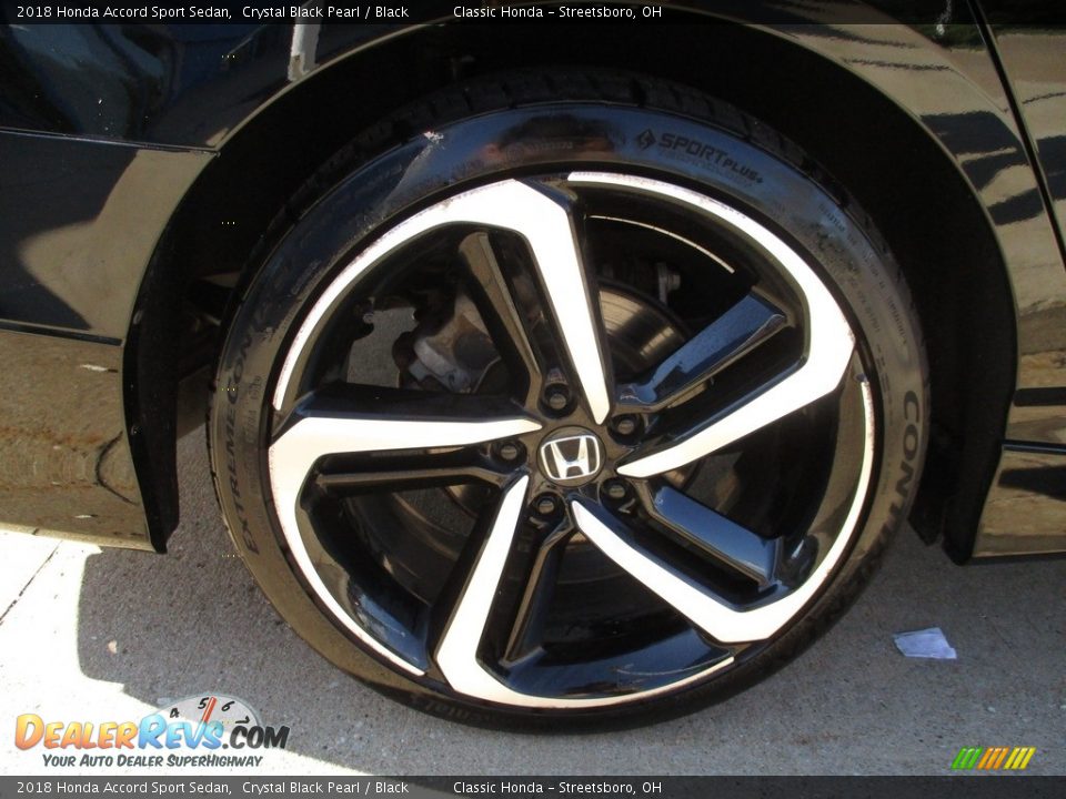 2018 Honda Accord Sport Sedan Crystal Black Pearl / Black Photo #5