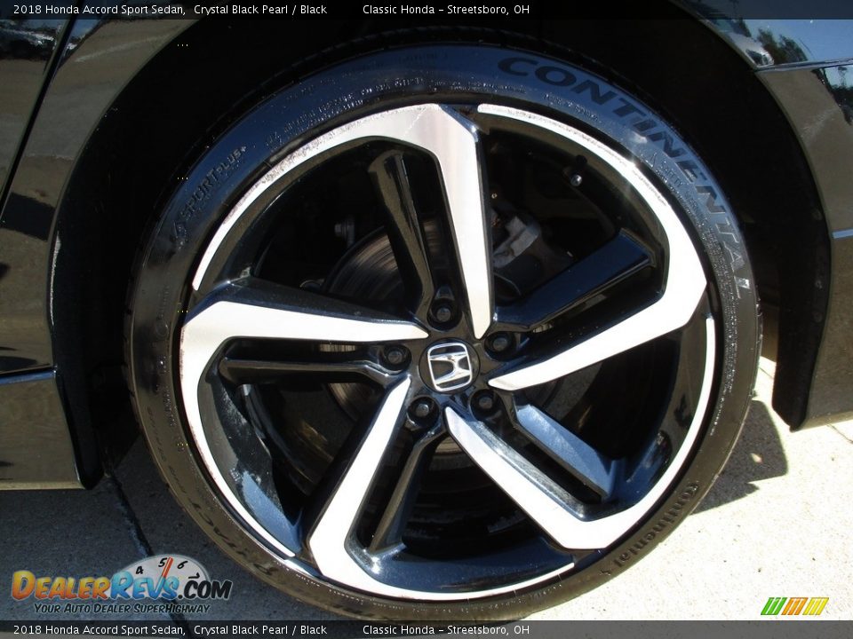 2018 Honda Accord Sport Sedan Crystal Black Pearl / Black Photo #6