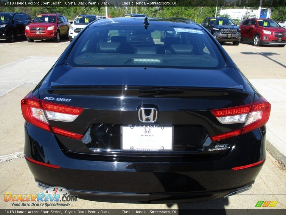 2018 Honda Accord Sport Sedan Crystal Black Pearl / Black Photo #8