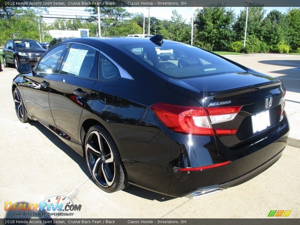 2018 Honda Accord Sport Sedan Crystal Black Pearl / Black Photo #9