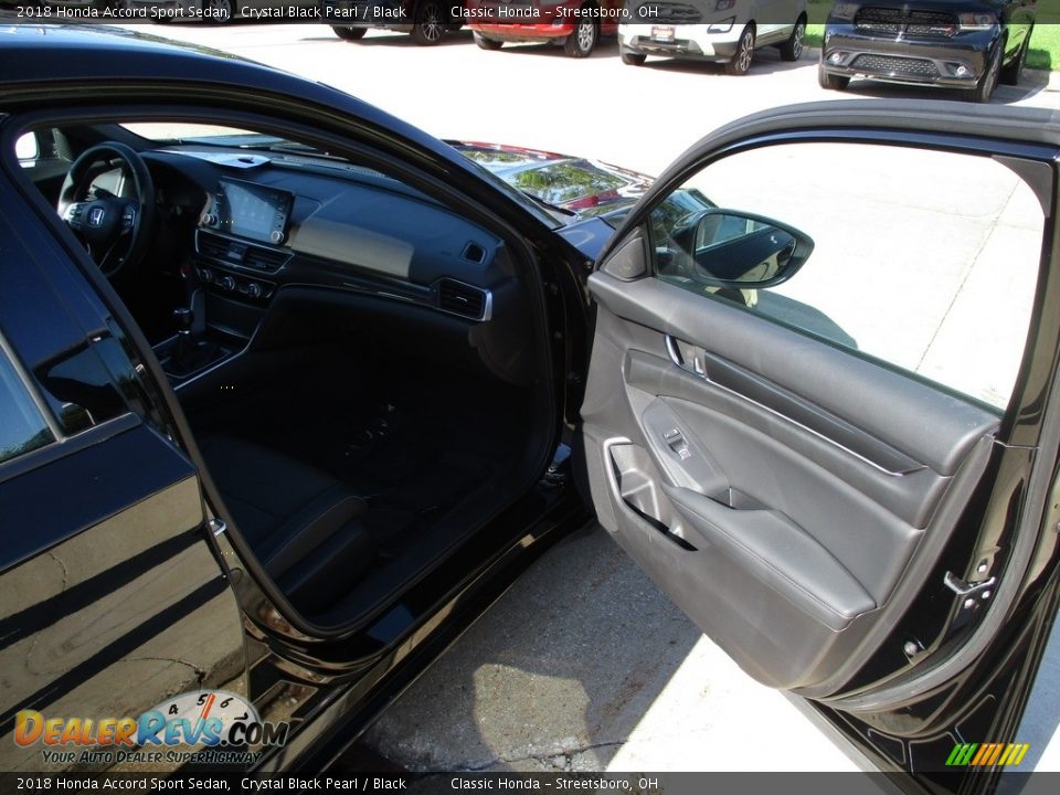 2018 Honda Accord Sport Sedan Crystal Black Pearl / Black Photo #16