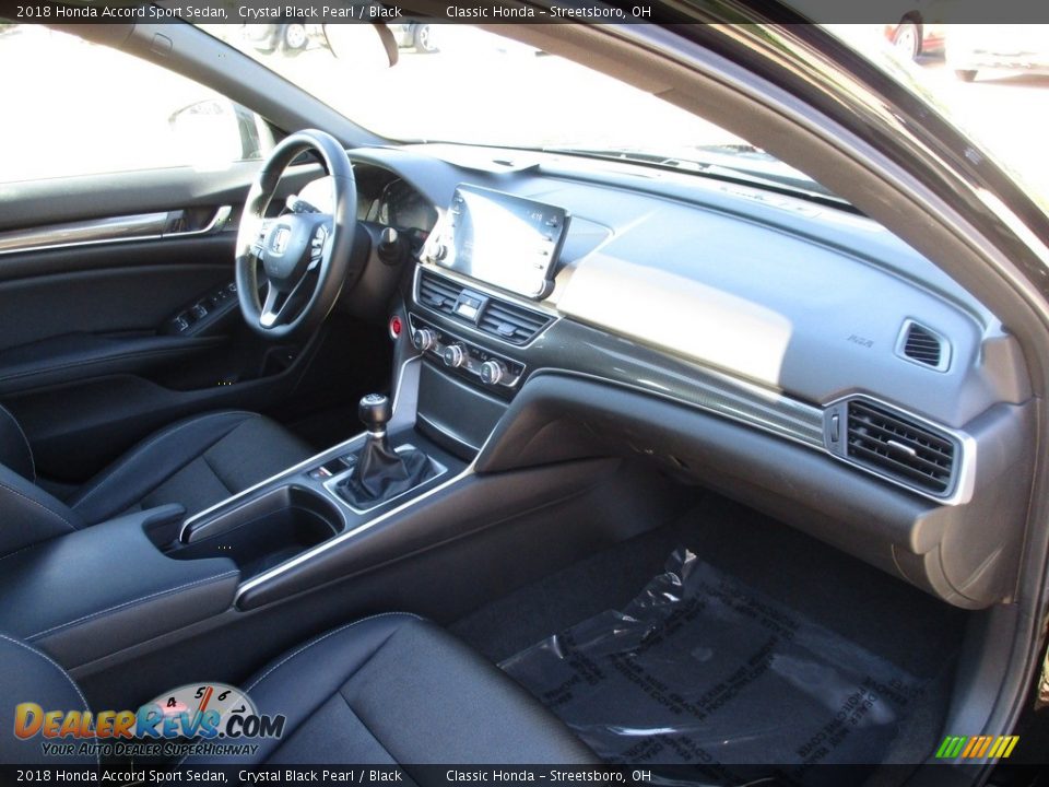 2018 Honda Accord Sport Sedan Crystal Black Pearl / Black Photo #17