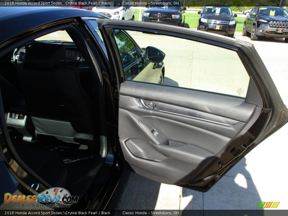 2018 Honda Accord Sport Sedan Crystal Black Pearl / Black Photo #19