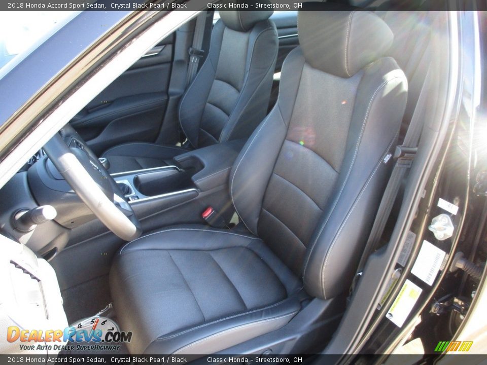2018 Honda Accord Sport Sedan Crystal Black Pearl / Black Photo #27