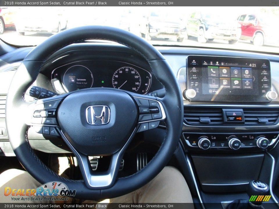 2018 Honda Accord Sport Sedan Crystal Black Pearl / Black Photo #29