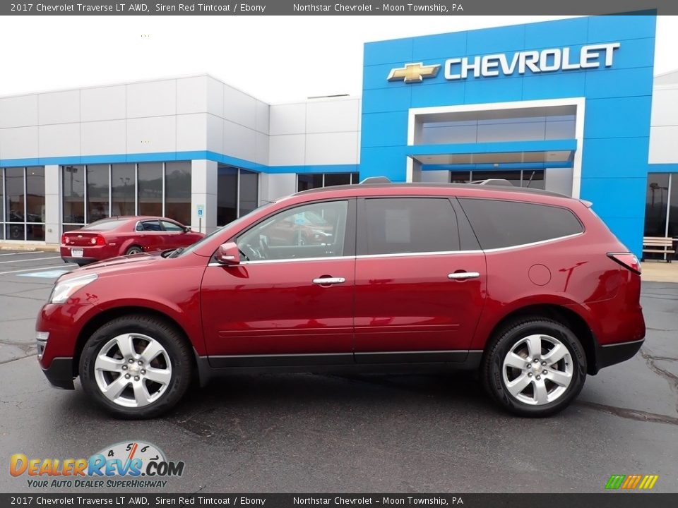 2017 Chevrolet Traverse LT AWD Siren Red Tintcoat / Ebony Photo #3