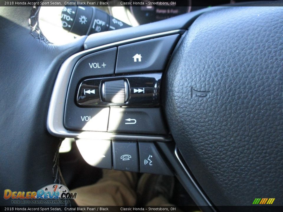 2018 Honda Accord Sport Sedan Crystal Black Pearl / Black Photo #31