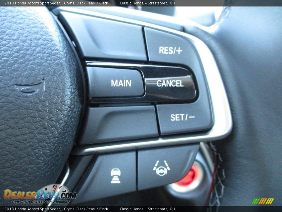 2018 Honda Accord Sport Sedan Crystal Black Pearl / Black Photo #32