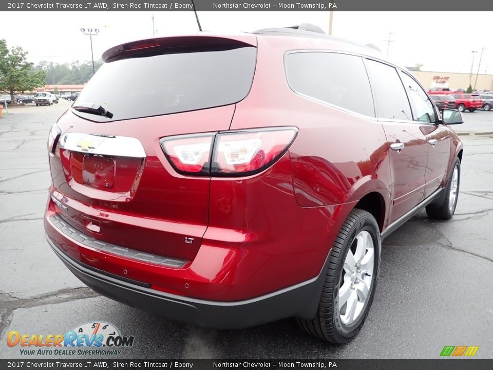 2017 Chevrolet Traverse LT AWD Siren Red Tintcoat / Ebony Photo #7