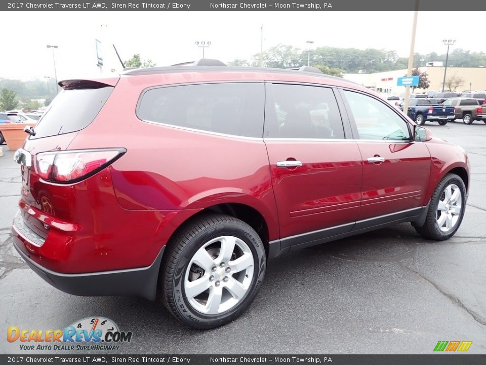 2017 Chevrolet Traverse LT AWD Siren Red Tintcoat / Ebony Photo #8