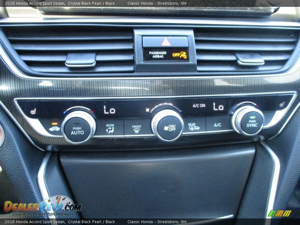 2018 Honda Accord Sport Sedan Crystal Black Pearl / Black Photo #36